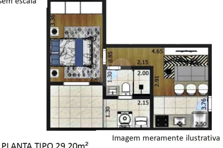 Apartamento à venda com 1 quarto em Santana, São Paulo, SP