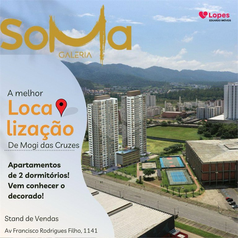 Apartamento à venda com 3 quartos, sendo 1 suíte,  em Vila Suissa, Mogi das Cruzes, SP