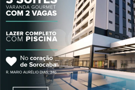 Apartamento à venda com 3 suítes em Vila Lucy, Sorocaba, SP