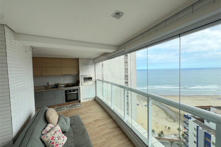 Apartamento à venda com 2 quartos, sendo 1 suíte,  em Boqueirão, Praia Grande, SP