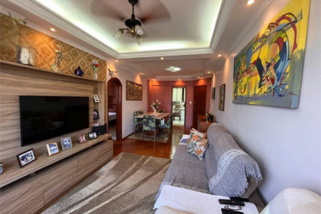 Apartamento à venda, 92 m² por R$ 690.000,00 - Campo Grande - Santos/SP