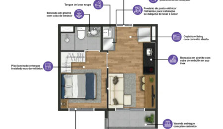 Studio à venda com 1 quarto em Pinheiros, São Paulo, SP
