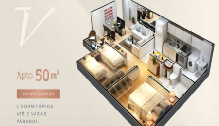 Apartamento à venda com 2 quartos em Parque Santos Dumont, Votorantim, SP