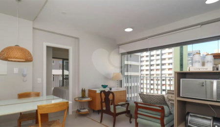 Apartamento à venda ou para alugar com 1 quarto em Cerqueira César, São Paulo, SP