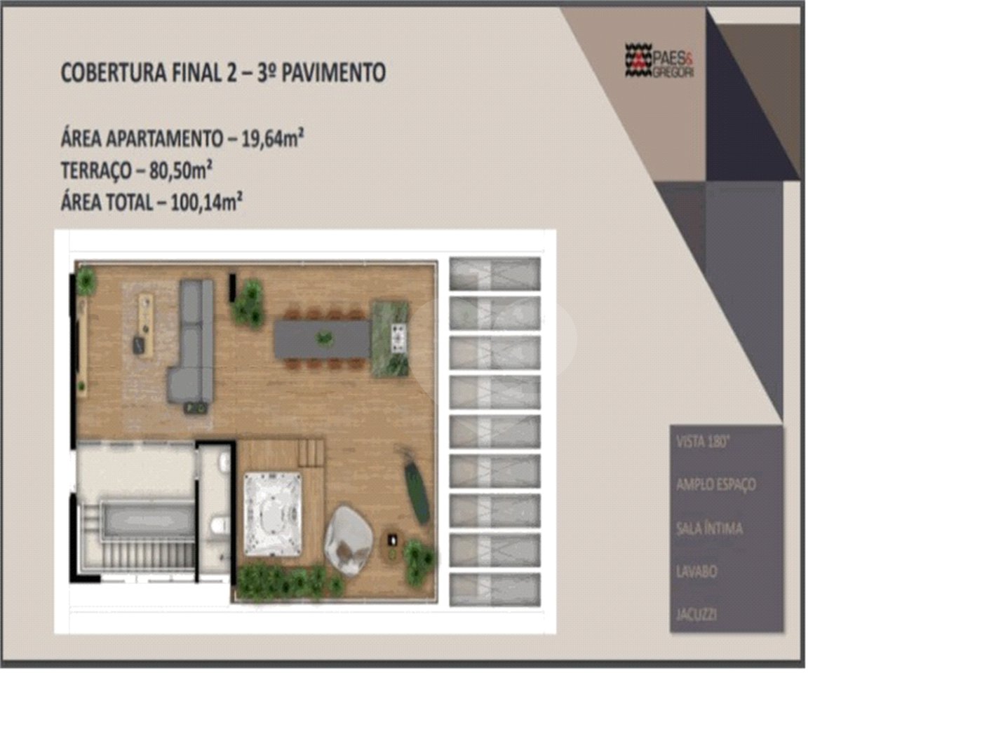 Cobertura à venda com 3 suítes em Jardim Paulista, São Paulo, SP