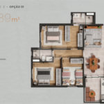 Apartamento à venda com 2 quartos, sendo 1 suíte,  em Jardim Maria José, Votorantim, SP