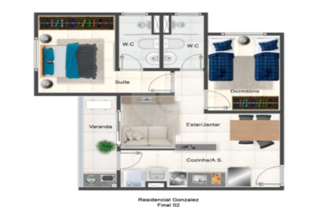 Apartamento à venda com 2 quartos em Vila Assis, Sorocaba, SP