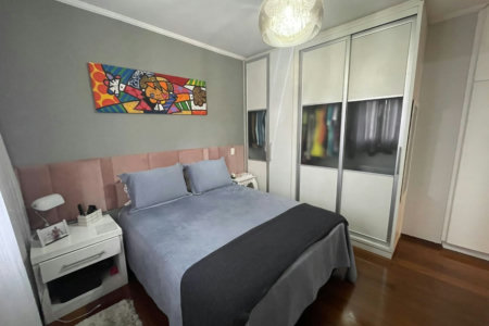 Apartamento 3 dormitórios com 2 suítes, 2 vagas demarcadas, no Embaré, Santos