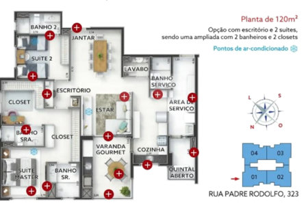 Apartamento à venda com 3 suítes em Vila Ema, São José dos Campos, SP