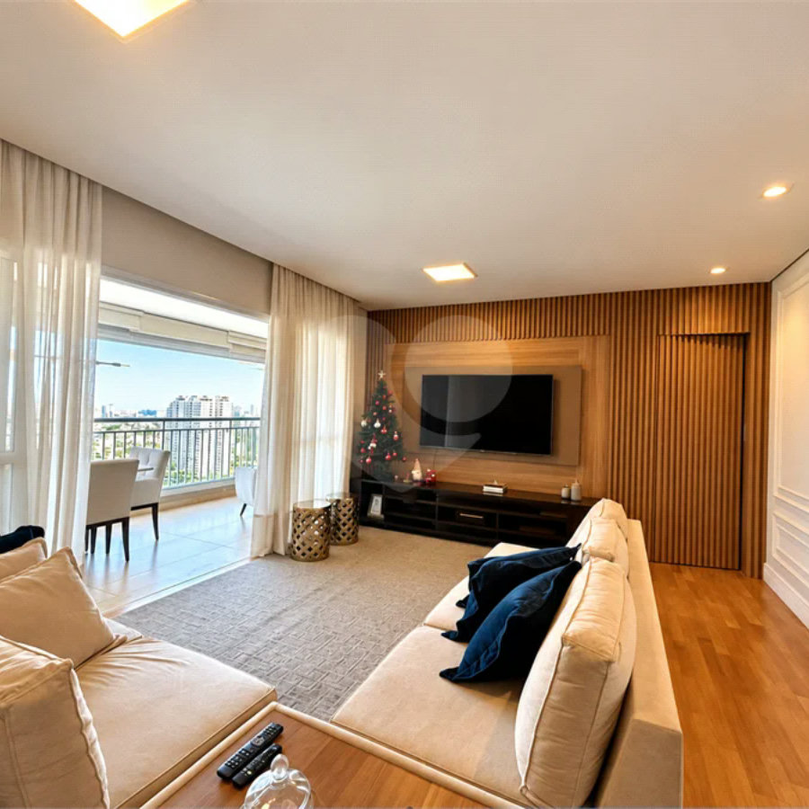 Apartamento de 127 m² em andar alto, com vista livre, 3 suítes planejadas, sacada gourmet envidraçada, 2 vagas e lazer completo, próximo ao Shopping Golden Square e à Avenida Kennedy.