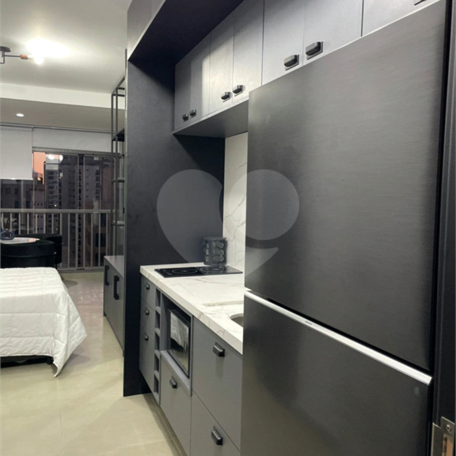 Studio para locação de 26m2 pronto para morar em Moema completo!