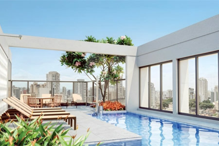 Art Vila Mariana com pé direito de 3,70m no 6o andar
