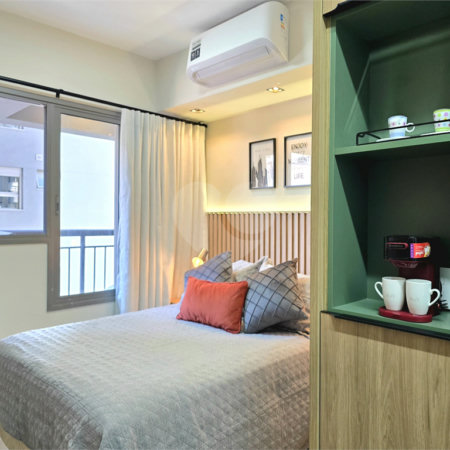 Studio 21 m² Mobiliado Próximo Metrô Paraíso São Paulo/SP