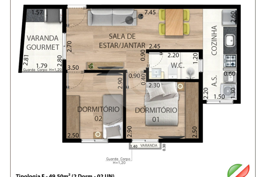 Apartamento à venda com 2 quartos em Vila Guilherme, São Paulo, SP