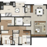Apartamento à venda com 3 suítes em Brooklin Paulista, São Paulo, SP
