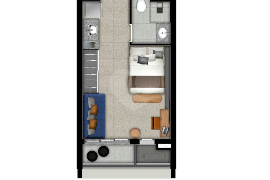 Apartamento à venda com 1 quarto em Vila Madalena, São Paulo, SP