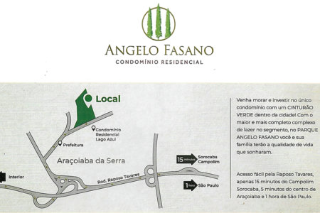 Terreno à venda no condomínio Angelo Fasano, Araçoiaba da Serra - SP