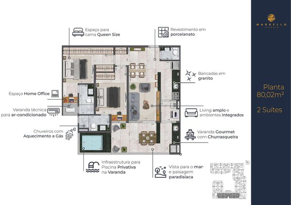 Apartamento 80m² 5
