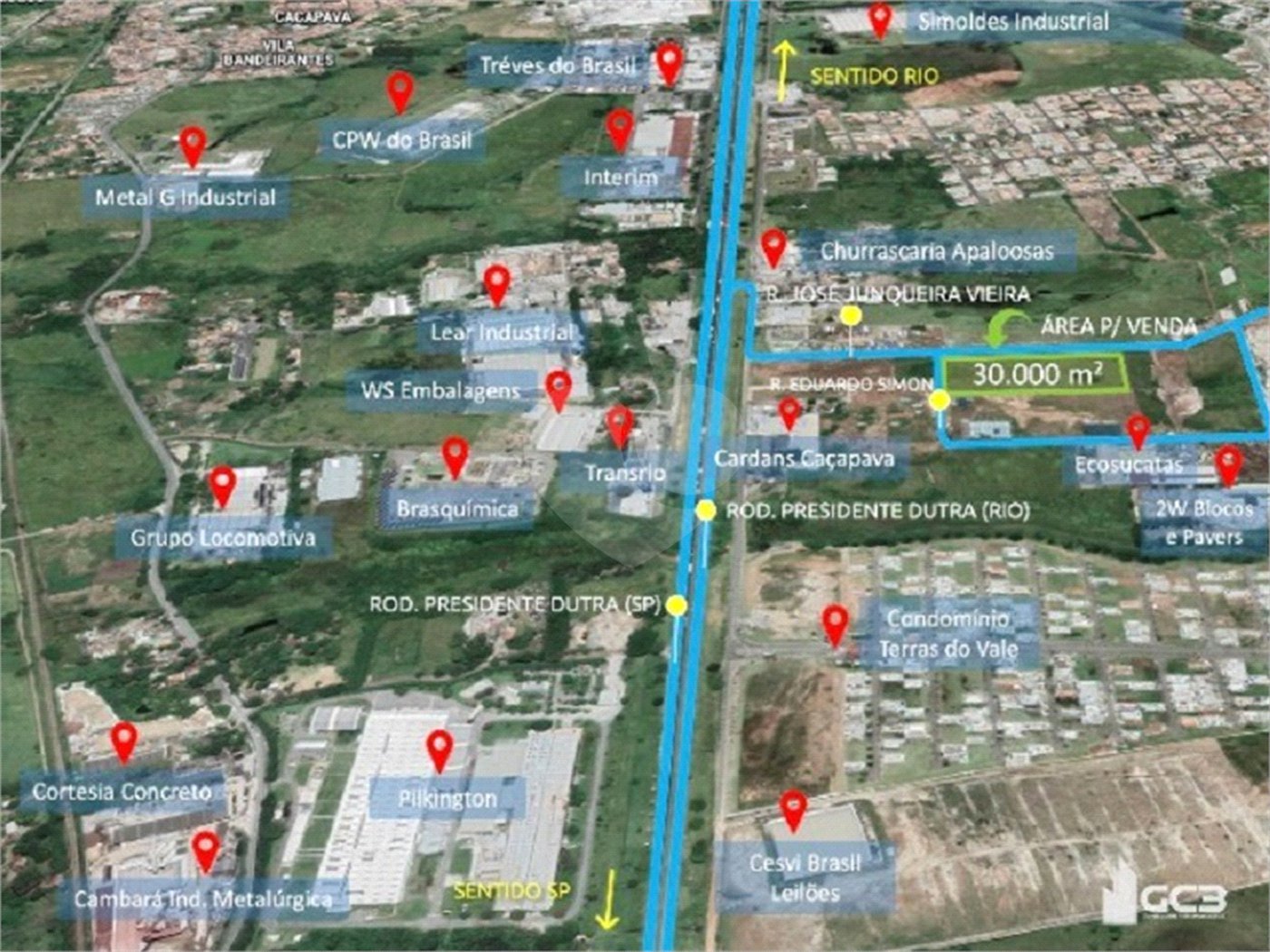 Terreno à venda ou para alugar em Residencial Esperança, Caçapava, SP