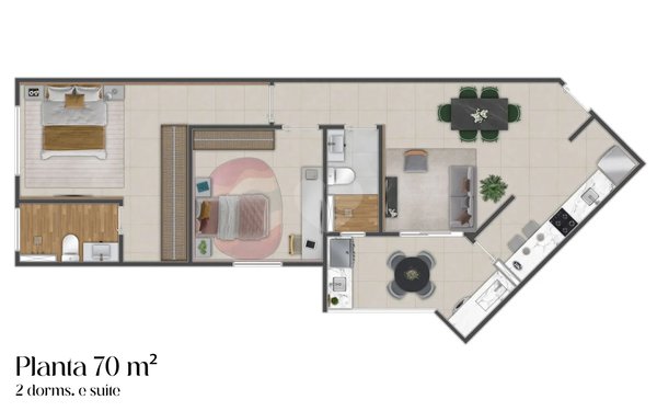 Apartamento 70m² 1