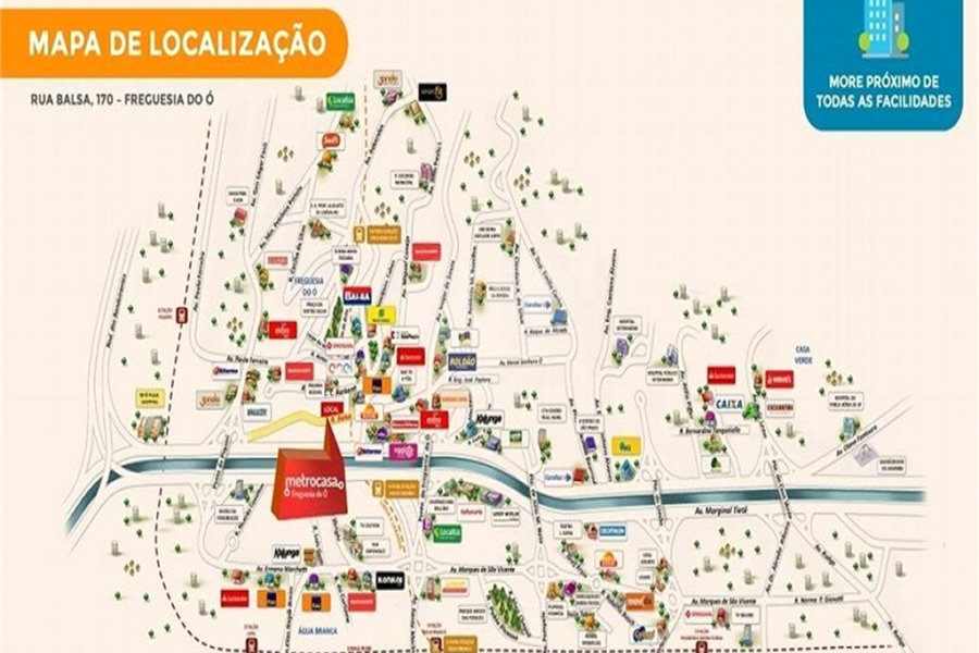 Apartamento à venda com 1 quarto em Freguesia do Ó, São Paulo, SP