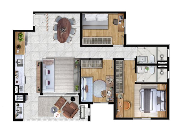 Apartamento 85m² 3