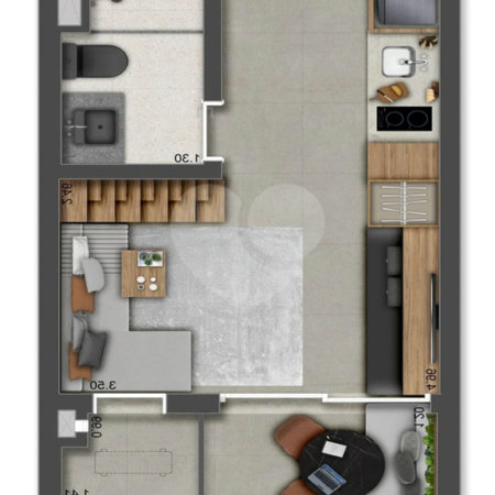 Studio à venda com 1 quarto em Jardim das Acácias, São Paulo, SP