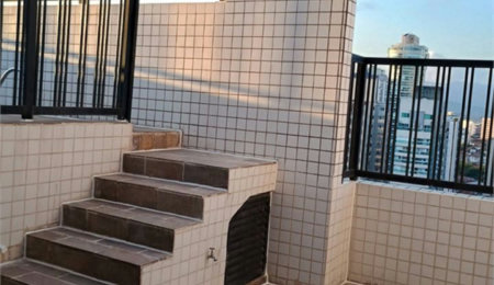 Cobertura com 4 dormitórios à venda, 171 m² por R$ 1.900.000,00 - Boqueirão - Santos/SP