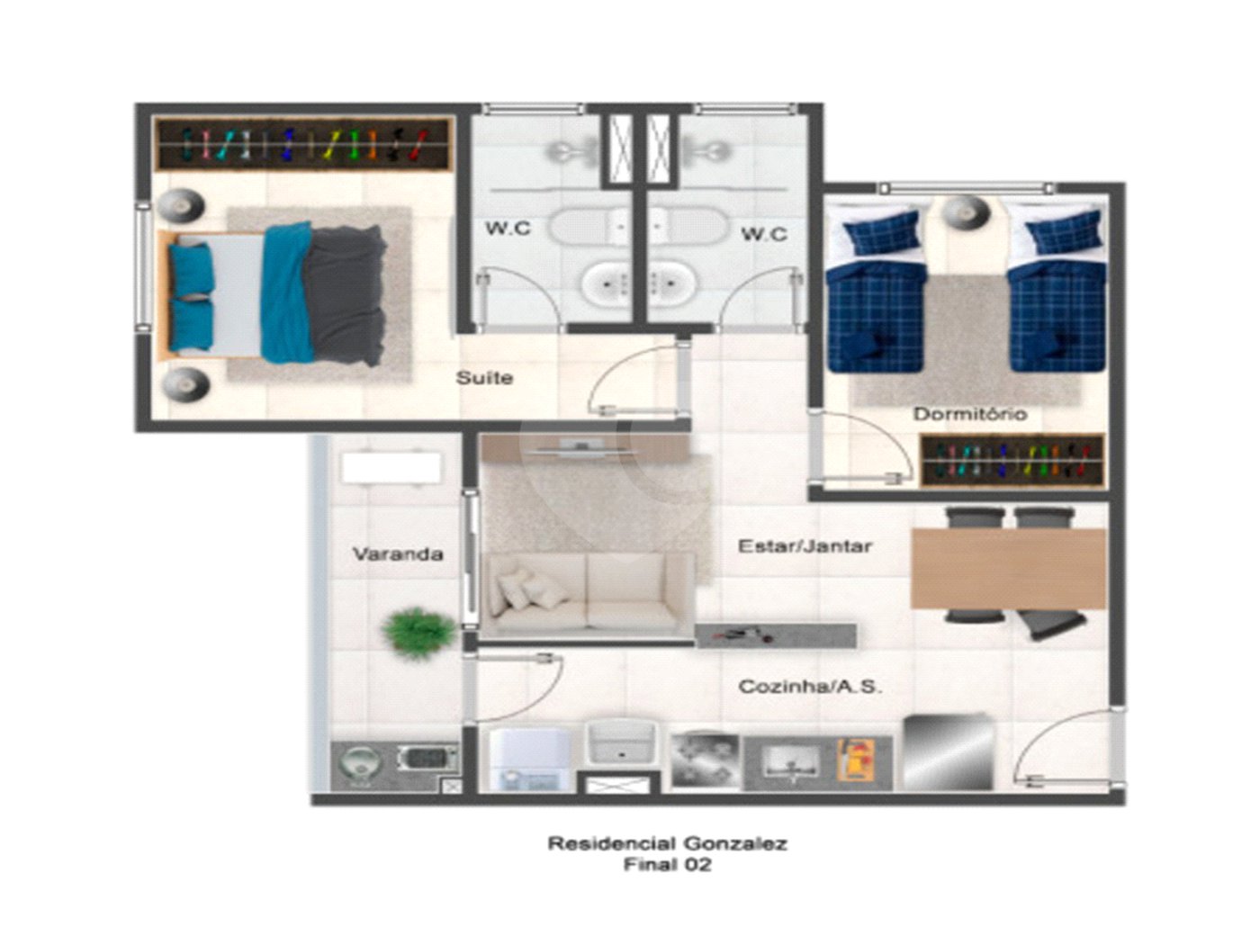 Apartamento à venda com 2 quartos em Vila Assis, Sorocaba, SP