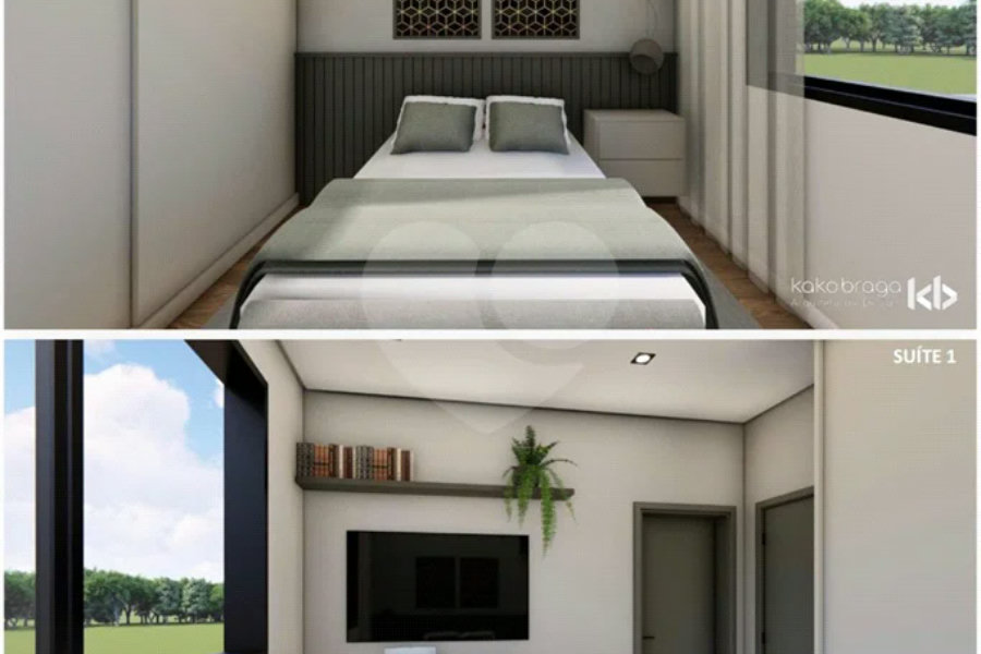 Casa em construção com 3 suítes no Condomínio Damha 2, na cidade de Piracicaba - SP.