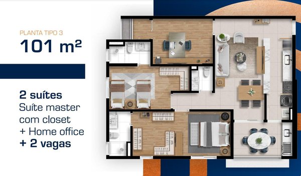 Apartamento 101m² 2