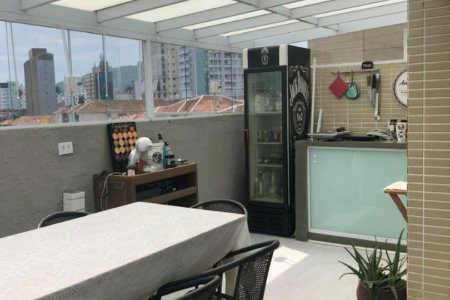 Apartamento Garden com 2 dormitórios à venda, 104 m² por R$ 1.050.000,00 - Gonzaga - Santos/SP