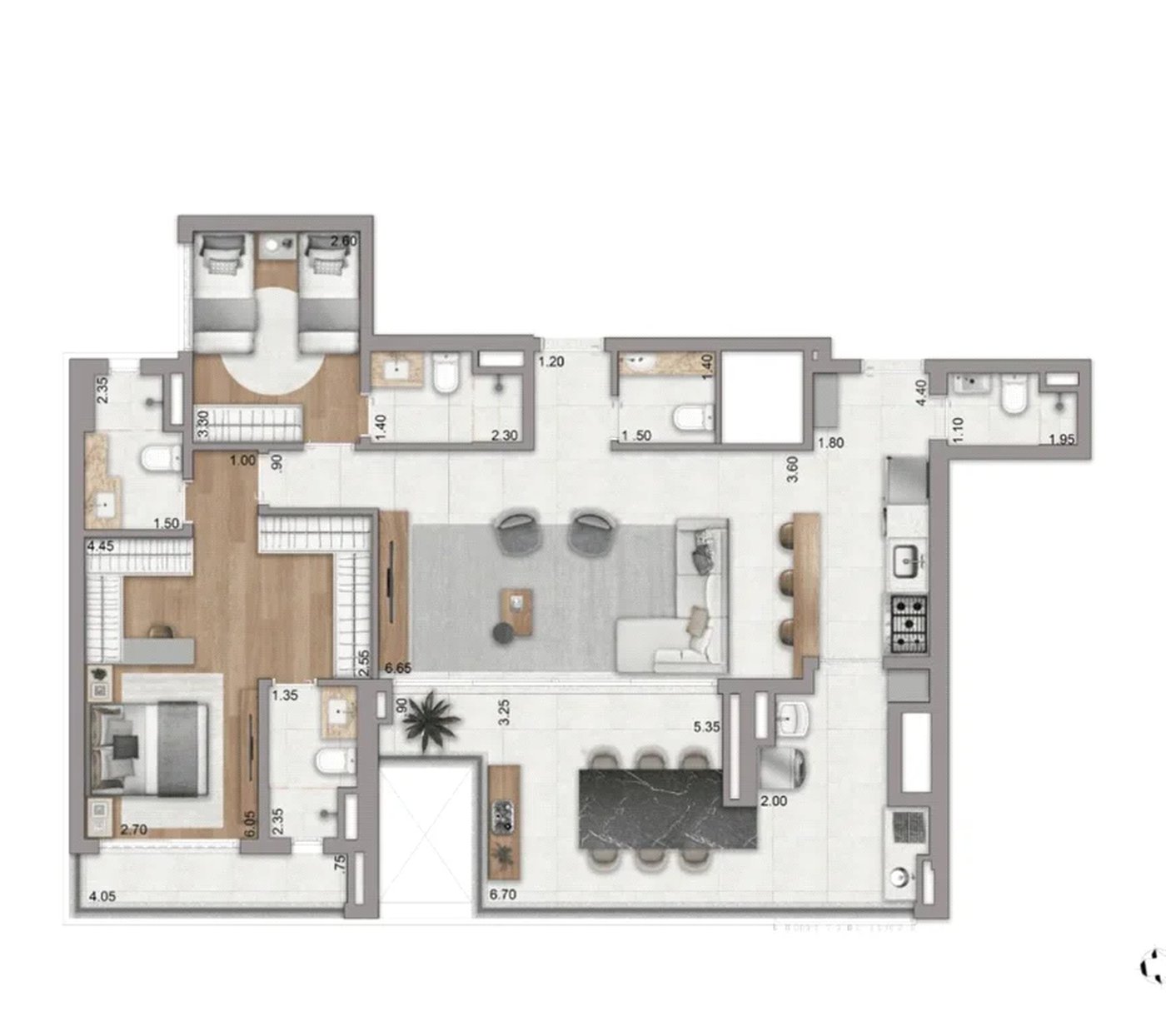 Apartamento à venda com 3 suítes em Jardim das Acácias, São Paulo, SP