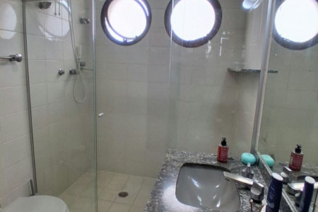 Apartamento com 3 dormitórios para alugar, 135 m² por R$ 6.500,00/mês - Pompéia - Santos/SP