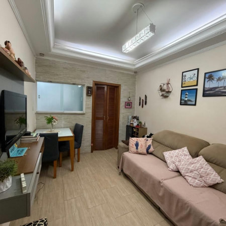 Apartamento com 2 dormitórios à venda, 62 m² por R$ 375.000,00 - Boqueirão - Santos/SP