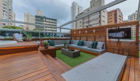 Apartamento Garden com 3 dormitórios à venda, 143 m² por R$ 3.350.000,00 - Boqueirão - Santos/SP