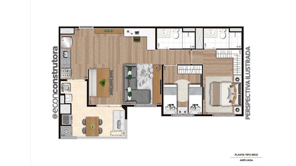 Apartamento à venda com 2 quartos, sendo 1 suíte,  em Jaguaré, São Paulo, SP