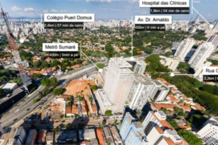 Apartamento à venda com 1 quarto em Pinheiros, São Paulo, SP