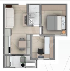 Apartamento 37m² 2
