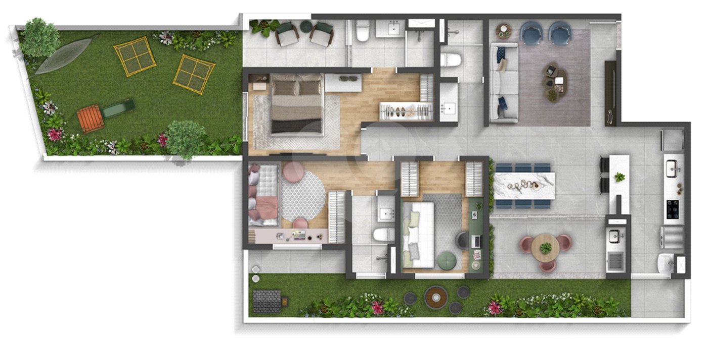 Apartamento à venda com 2 quartos, sendo 1 suíte, em Vila Espírito Santo, Sorocaba, SP