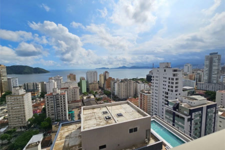 Apartamento com 2 dormitórios para alugar, 100 m² por R$ 12.500,02 - Aparecida - Santos/SP