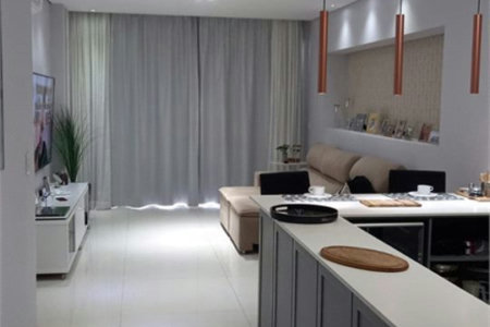 Apartamento com 1 dormitório à venda, 95 m² por R$ 1.600.000,00 - Aparecida - Santos/SP