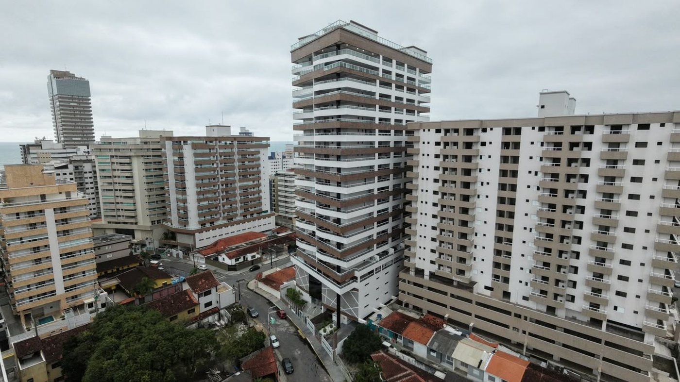 Apartamento à venda com 1 suíte em Caiçara, Praia Grande, SP