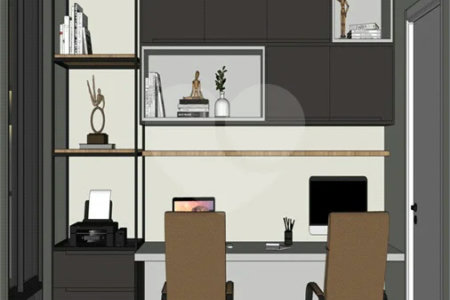 Casa Térrea Evidências - Indaiatuba/SP - Quadra D Lote 15 - Área Total 308,35 m² - Área Construída 201,81 m² - TÉRREA - 03 suítes sendo a master com closet; Escritório; Lavabo; Cozinha com cooktop, forno, micro-ondas e coifa; Móveis planejados na hall de entrada, sala, escritório, cozinha, gourme