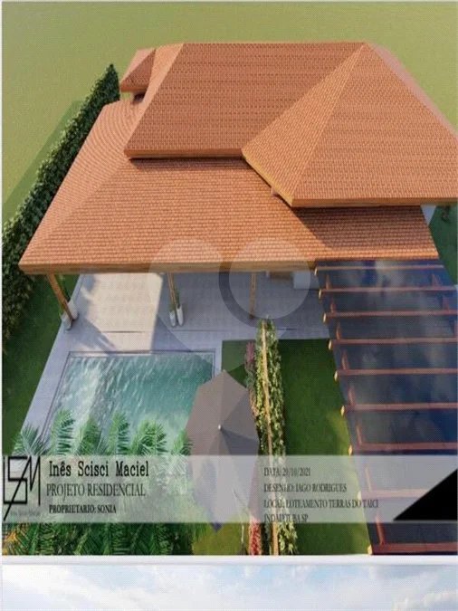 Indaiatuba- Terras de Itaici - Terreno - 1.000mts - Topografia plana, todo murado. Pomar formado. Horta. Caixa d’água tipo taça de 5.000lts - Casa inacabada com quatro dormitórios, sendo duas suítes, banheiro, lavabo, e banheiro externo. (5 banheiros no total) - Cozinha em conceito aberto.