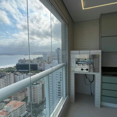 Apartamento com 2 dormitórios à venda, 100 m² por R$ 2.300.000,00 - Aparecida - Santos/SP
