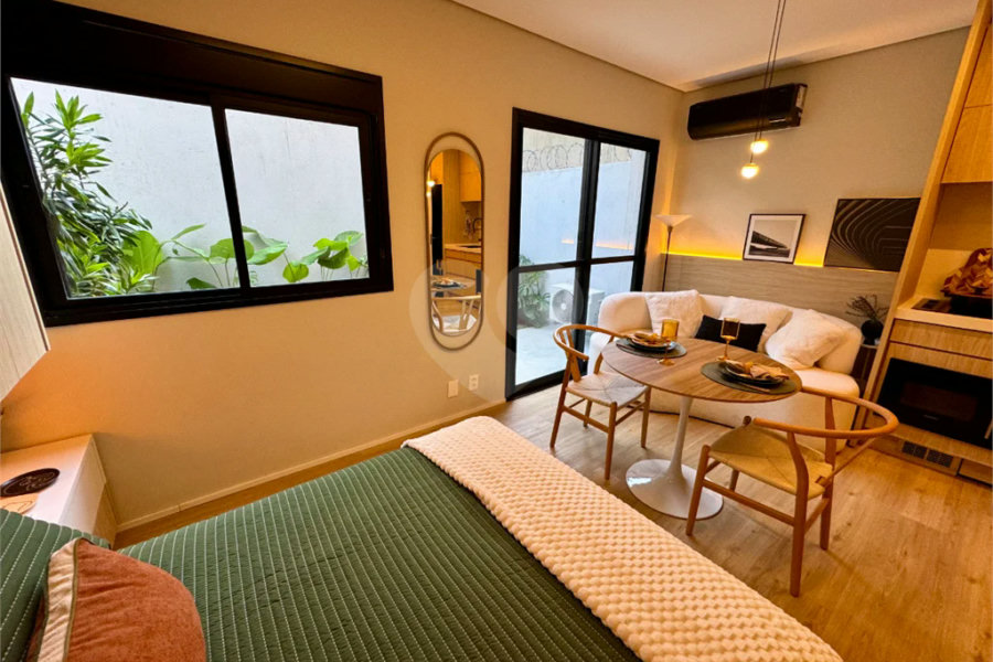 Apartamento garden para venda em Chácara Santo Antônio (Zona Sul) com 1 quarto, sendo 1 suíte , 39m²