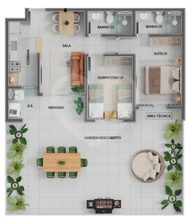 Apartamento 104m² 3
