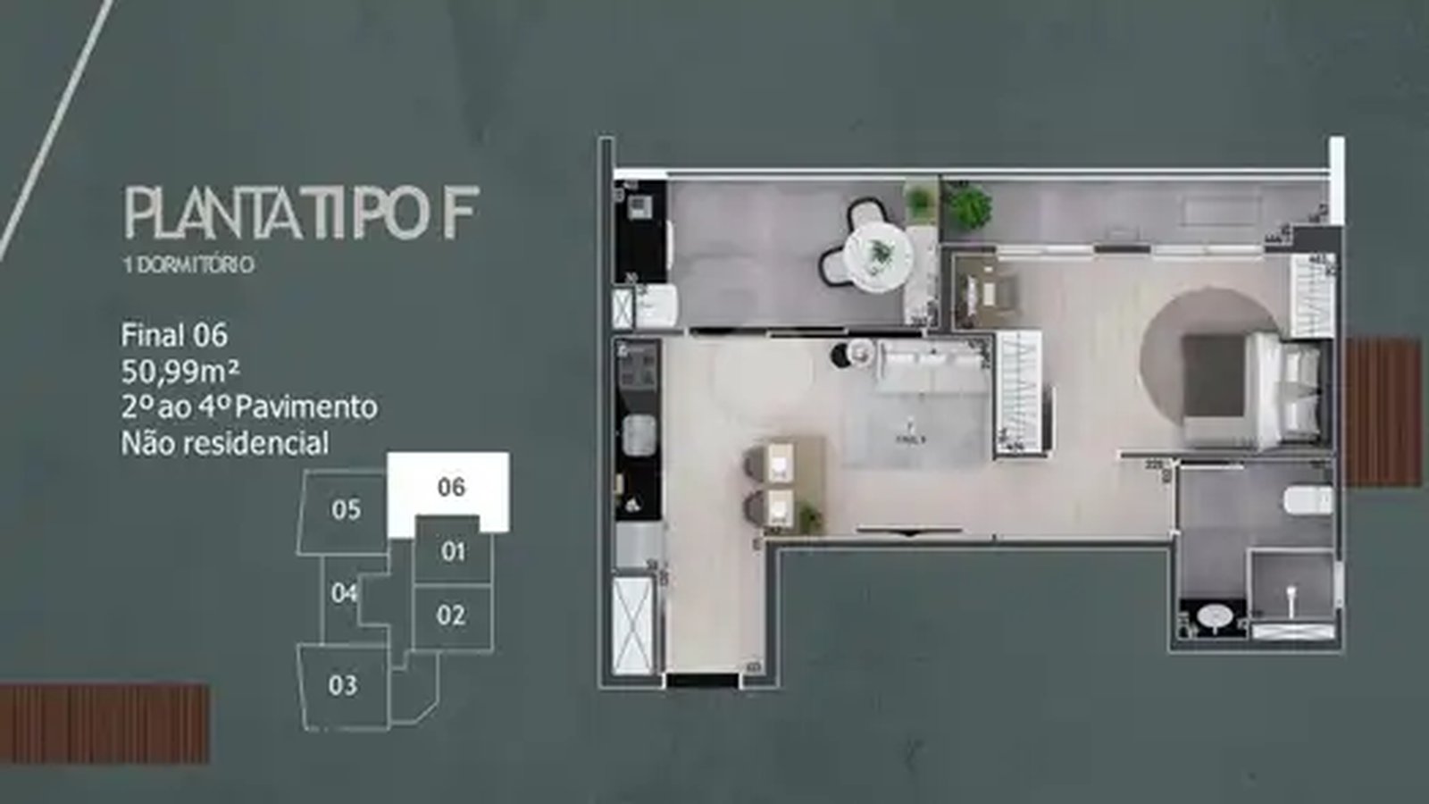 Apartamento 50m²