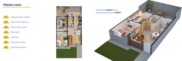 Casa 54m² 1
